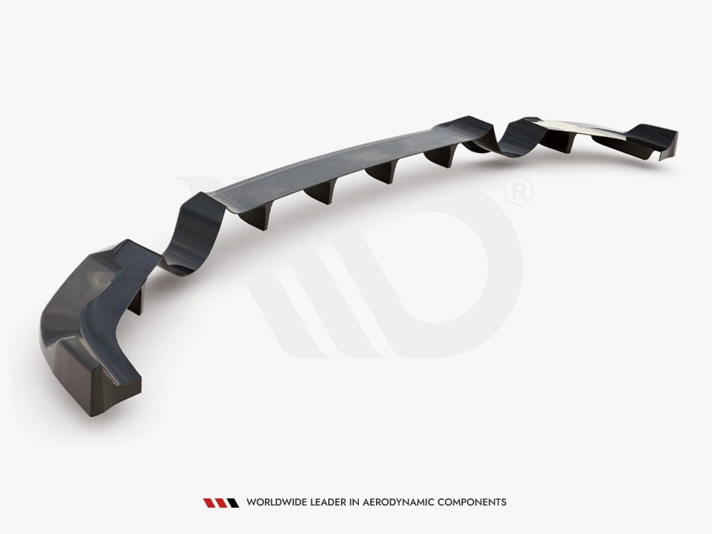 Maxton Design Central Rear Splitter (With Vertical Bars) Hyundai I30 N MK3 Hatchback 2017-2020 Maxton Design SR