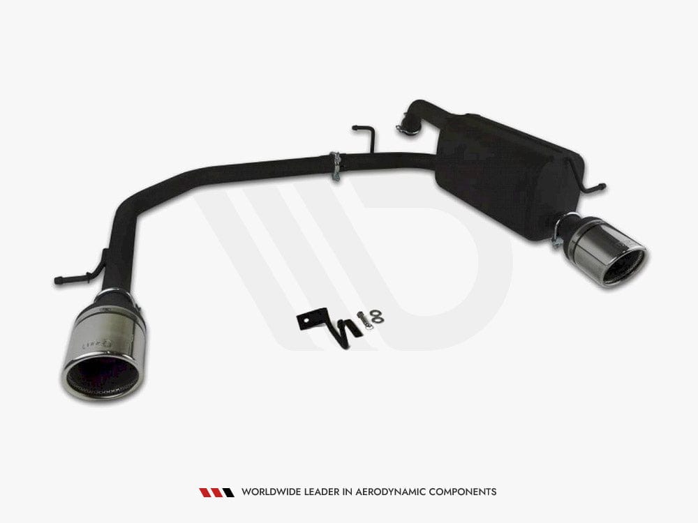Maxton Design Ford Fiesta Mk7 HIGH Quality DUAL EXIT Stainless Steel Axle-back Exhaust System With Silencer And Exhaust Pipes Maxton Design SR