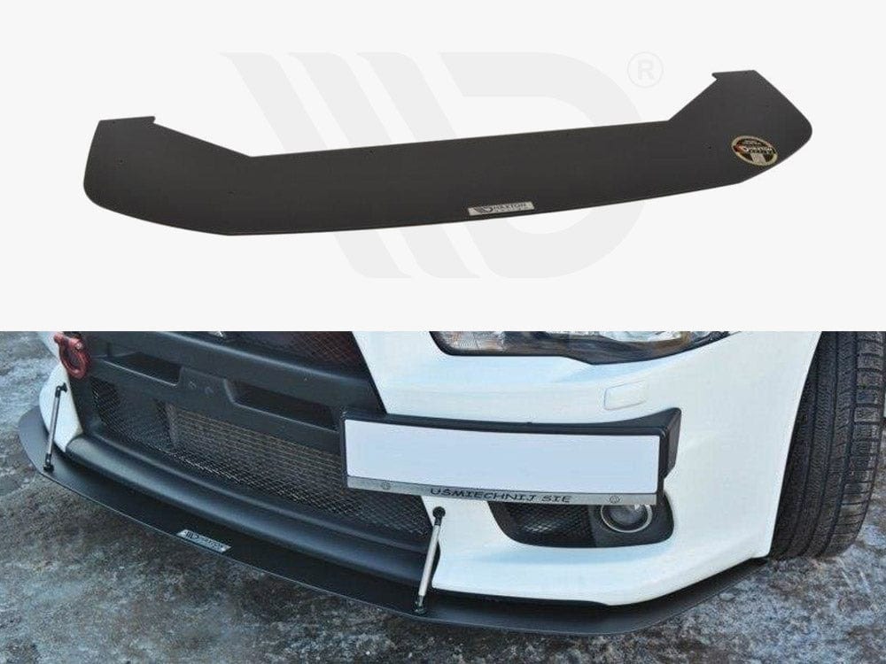 Maxton Design Front Racing Splitter V.2 Mitsubishi Lancer EVO X 2005-2017 Maxton Design SR