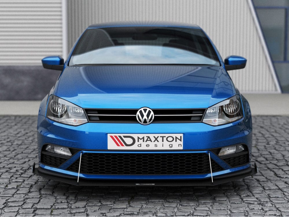 Maxton Design Front Racing Splitter VW Polo MK5 GTI Facelift (With Wings) 2015-2017 Maxton Design SR