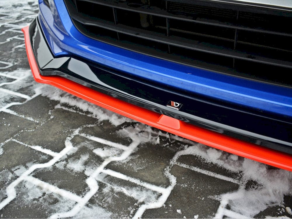 Maxton Design Front Splitter (Black &amp; Red) V.5 Subaru BRZ Facelift 2017-2020 Maxton Design SR