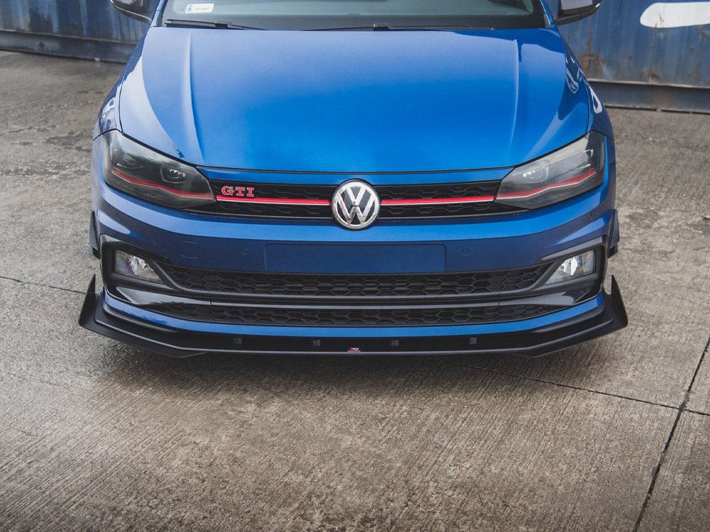 Maxton Design Front Splitter + Flaps VW Polo GTI Mk6 2017- Maxton Design SR
