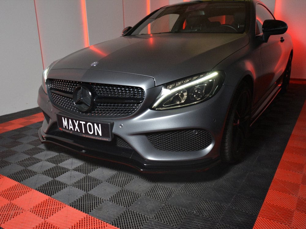 Maxton Design Front Splitter Mercedes C-class W205 Coupe Amg-line 2015-2018 Maxton Design SR