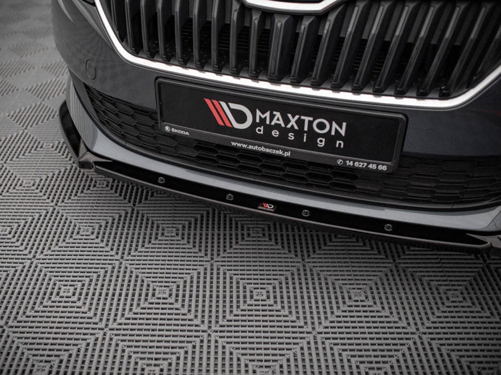 Maxton Design Front Splitter Skoda Fabia MK3 Facelift 2019- Maxton Design SR