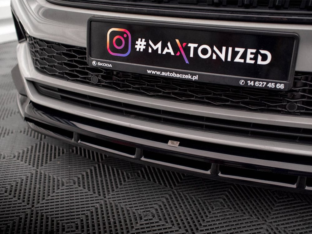 Maxton Design Front Splitter Skoda Karoq Sportline Mk1 Facelift Maxton Design SR