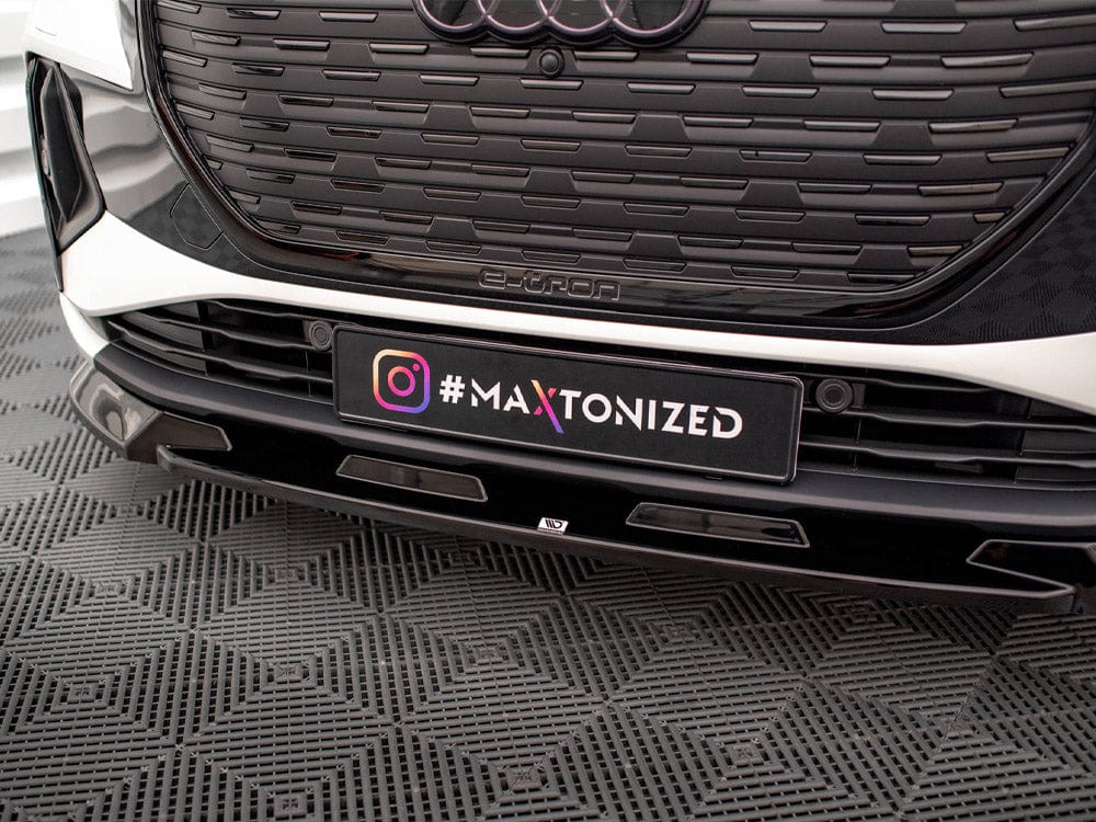 Maxton Design Front Splitter V.1 Audi Q4 e-Tron Sportback Mk1 Maxton Design SR