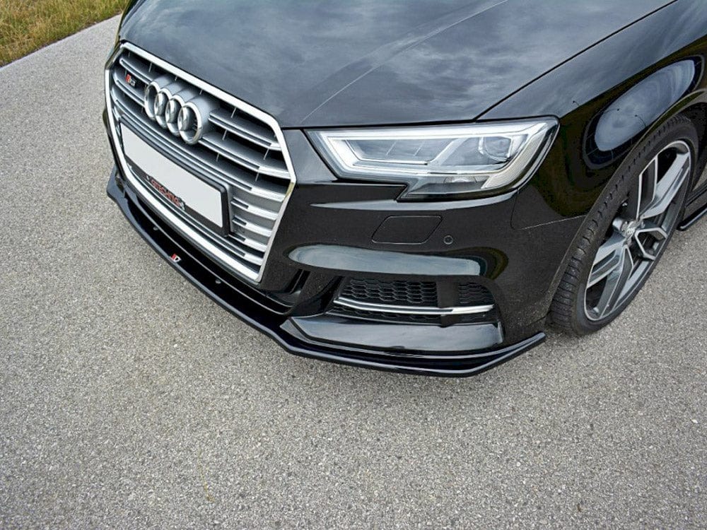 Maxton Design Front Splitter V.1 Audi S3 / A3 S-Line 8V Facelift Sedan 2016-2020 Maxton Design SR
