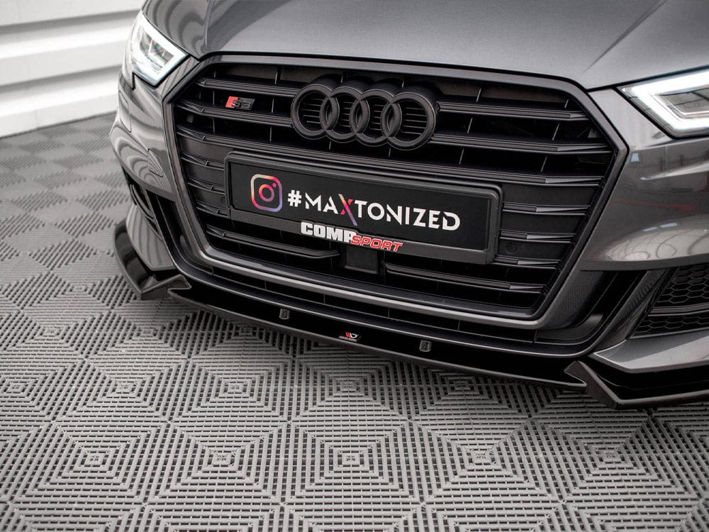 Maxton Design Front Splitter V.1 Audi S3 / A3 S-Line Sportback 8V Facelift Maxton Design SR