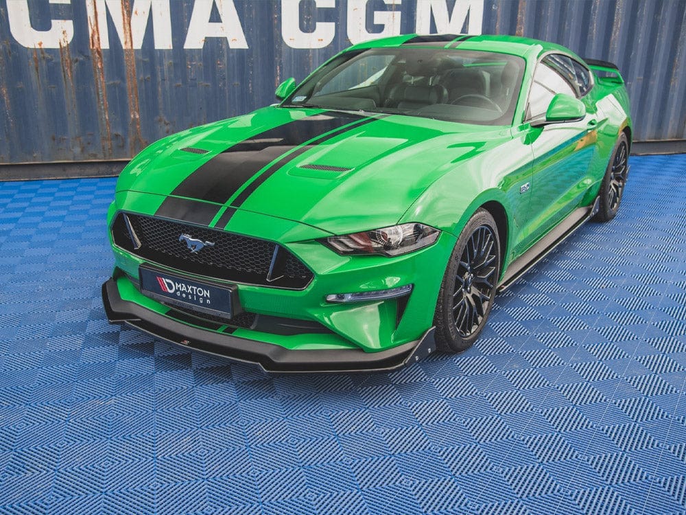 Maxton Design Front Splitter V.1 + Flaps Ford Mustang GT Mk6 Facelift Maxton Design SR