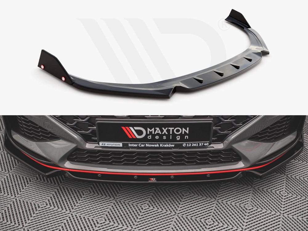 Maxton Design Front Splitter V.1 + Flaps Hyundai I30 N Hatchback / Fastback Mk3 Facelift Maxton Design SR