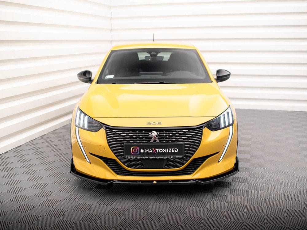 Maxton Design Front Splitter V.1 + Flaps Peugeot 208 GT Mk2 Maxton Design SR