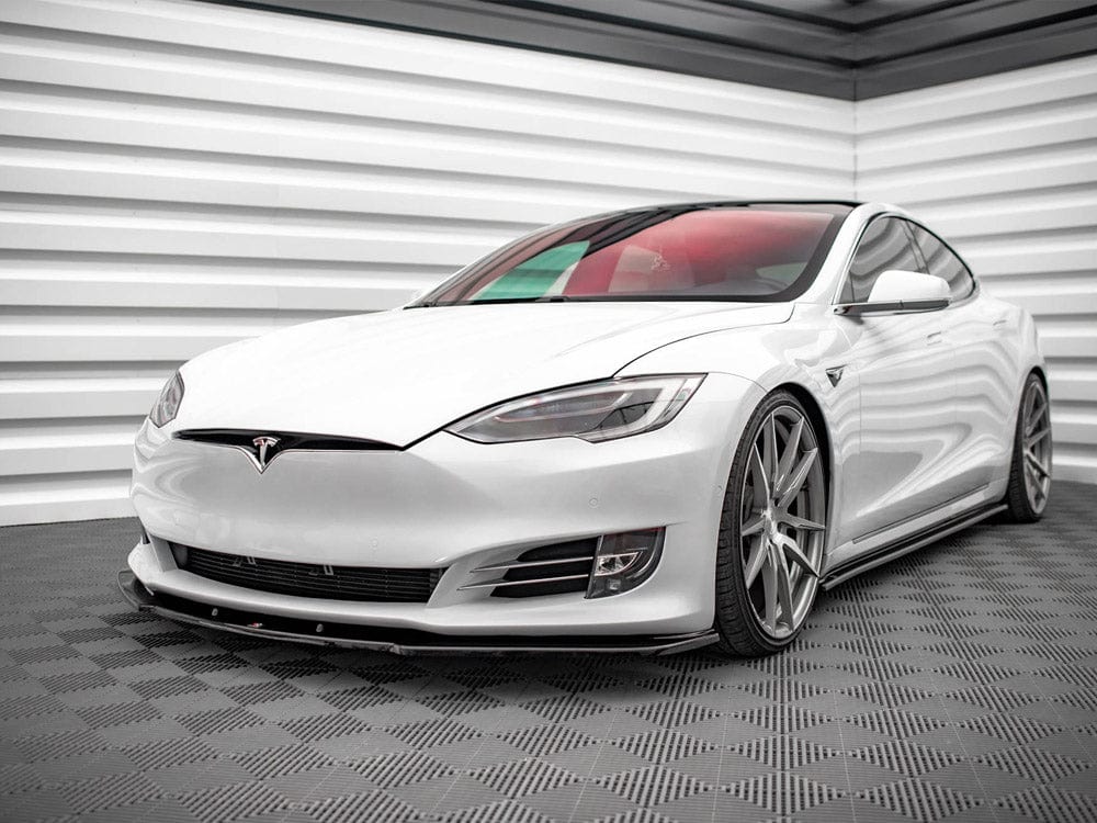 Maxton Design Front Splitter V.1 Tesla Model S Facelift Maxton Design SR