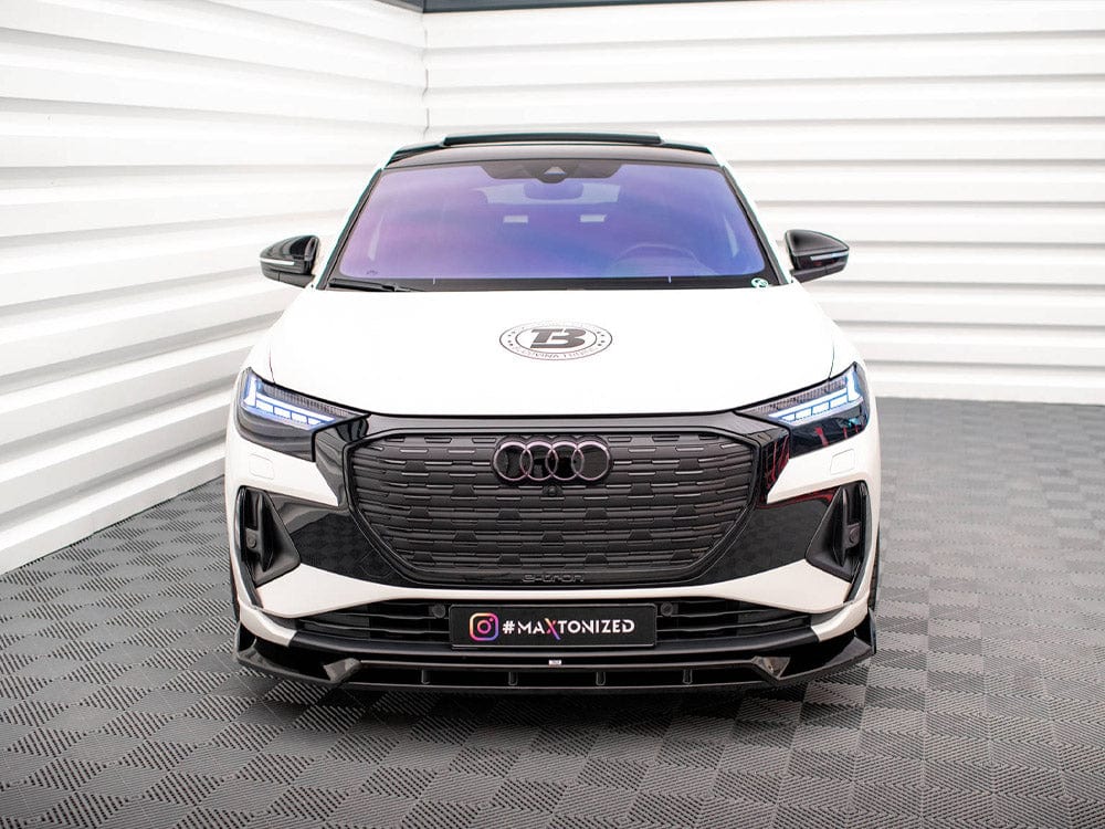 Maxton Design Front Splitter V.2 Audi Q4 e-Tron Sportback Mk1 Maxton Design SR