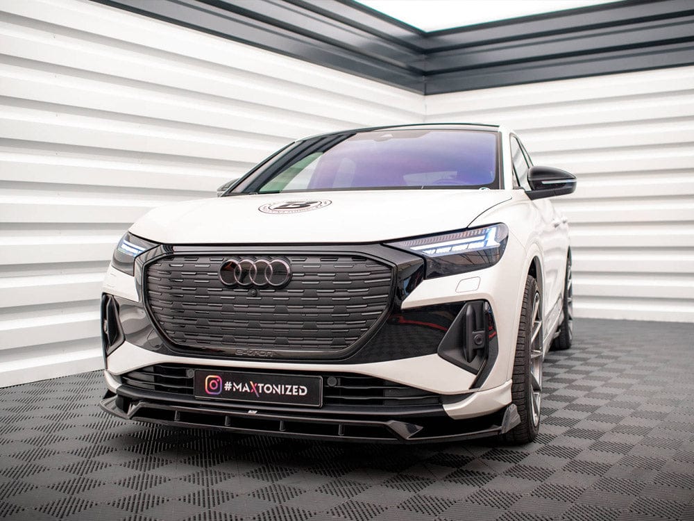 Maxton Design Front Splitter V.2 Audi Q4 e-Tron Sportback Mk1 Maxton Design SR