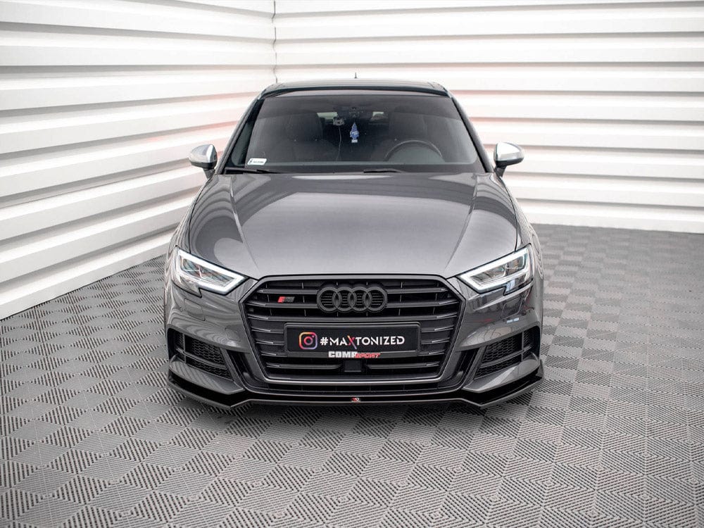 Maxton Design Front Splitter V.2 Audi S3 / A3 S-Line Sportback 8V Facelift Maxton Design SR