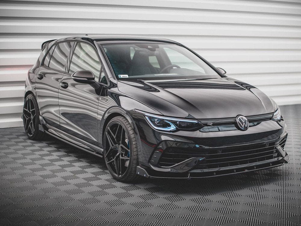 Maxton Design Front Splitter V.2 + Flaps VW Golf R Mk8 Maxton Design SR