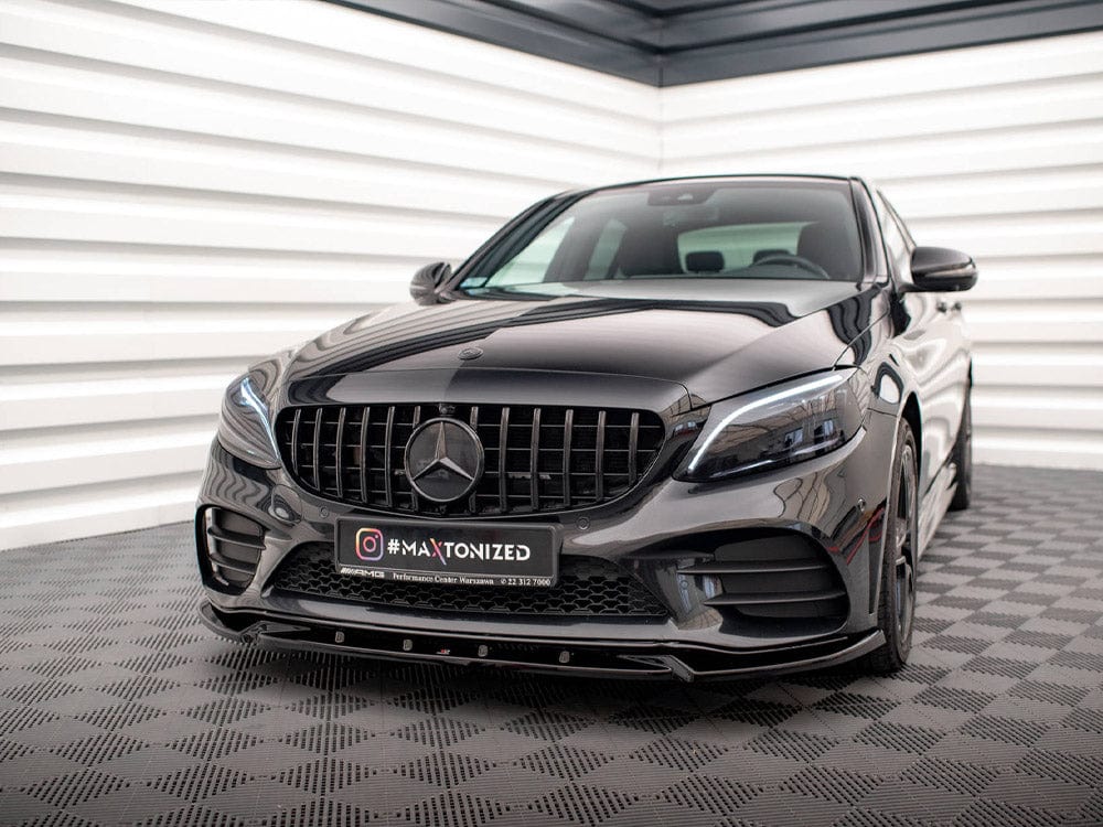 Maxton Design Front Splitter V.2 Mercedes C AMG Line / C43 AMG Sedan / Coupe W205 / C205 Facelift Maxton Design SR
