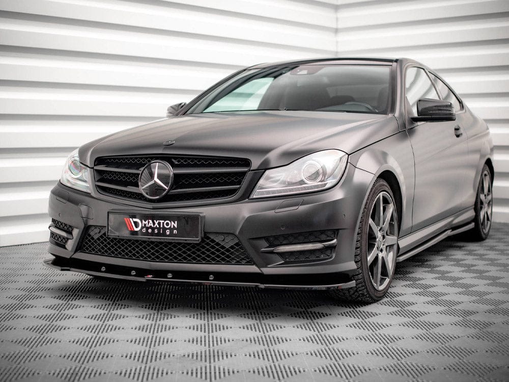 Maxton Design Front Splitter V.2 Mercedes C Coupe AMG-Line C204 Maxton Design SR