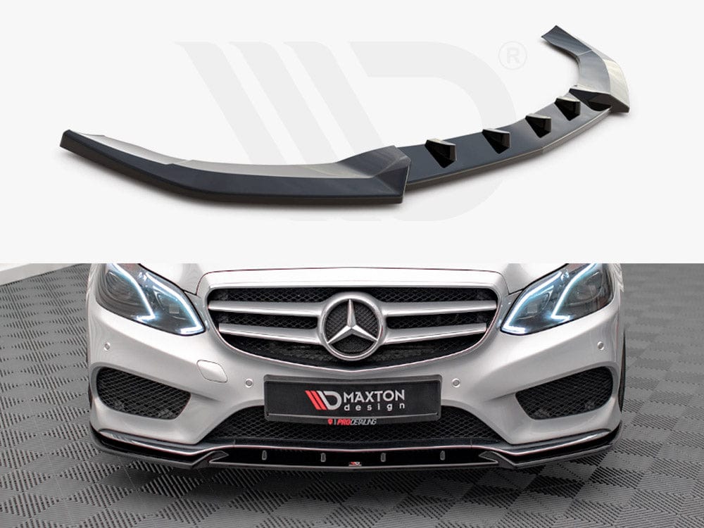 Maxton Design Front Splitter V.2 Mercedes E Amg-Line Sedan W212 Facelift 2012-2016 Maxton Design SR