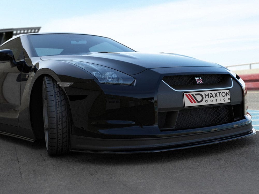 Maxton Design Front Splitter V.2 Nissan GT-R Pre-facelift Coupe (R35-SERIES) 2007-2010 Maxton Design SR