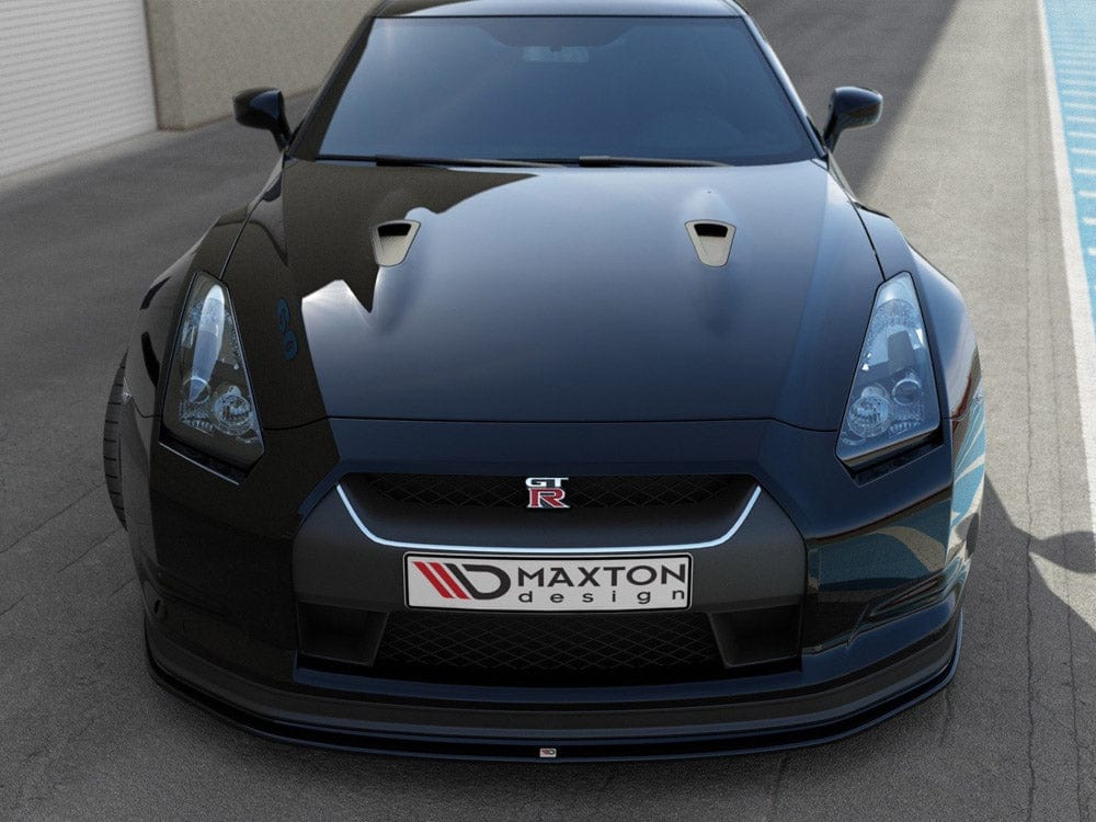 Maxton Design Front Splitter V.2 Nissan GT-R Pre-facelift Coupe (R35-SERIES) 2007-2010 Maxton Design SR