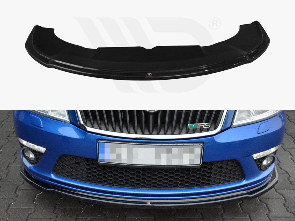 Maxton Design Front Splitter V.2 Skoda Octavia MK2 VRS Facelift  2008-2013 Maxton Design SR