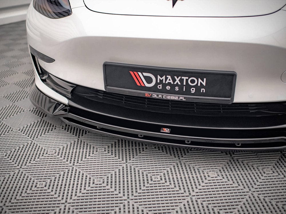 Maxton Design Front Splitter V.3 Tesla Model 3 2017- Maxton Design SR