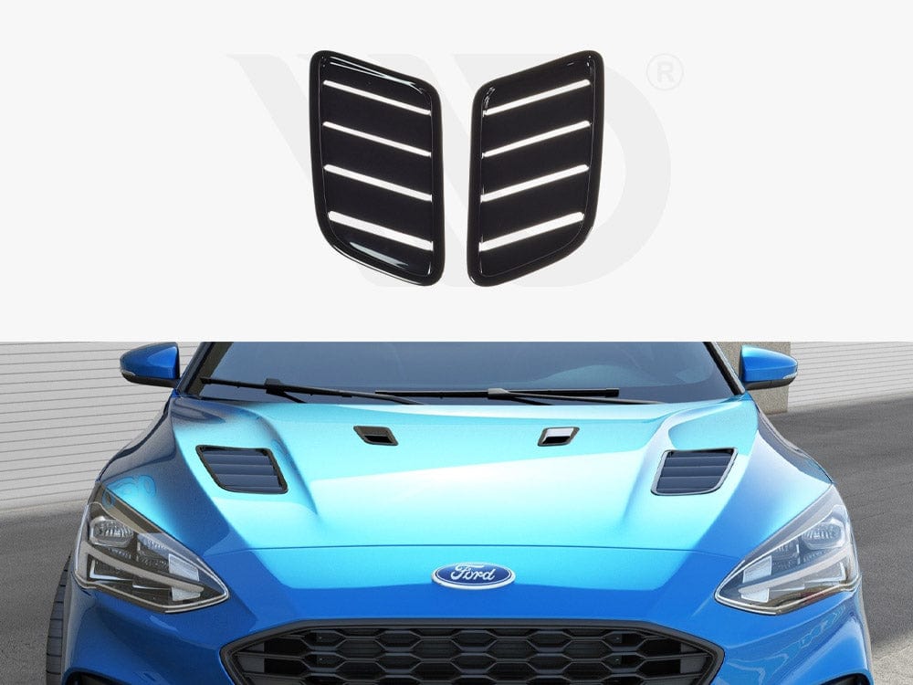Maxton Design Gloss Black Bonnet Vents (Bigger Ones) Ford Focus Mk4 ST / ST-Line Maxton Design SR