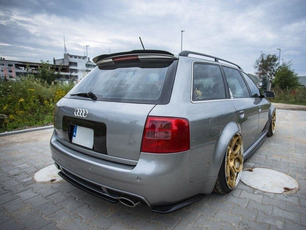 Maxton Design Gloss Black Central Rear Splitter Audi RS6 C5 Avant Maxton Design SR