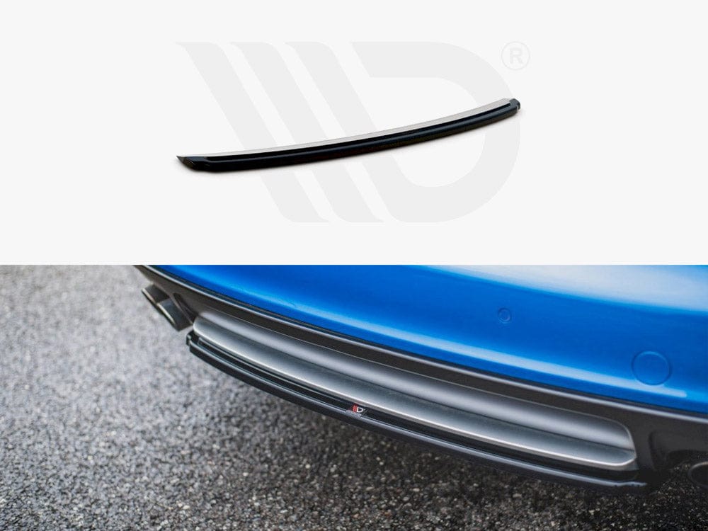 Maxton Design Gloss Black Central Rear Splitter Audi S4/ A4 S-line B8 Sedan 2008-2011 Maxton Design SR