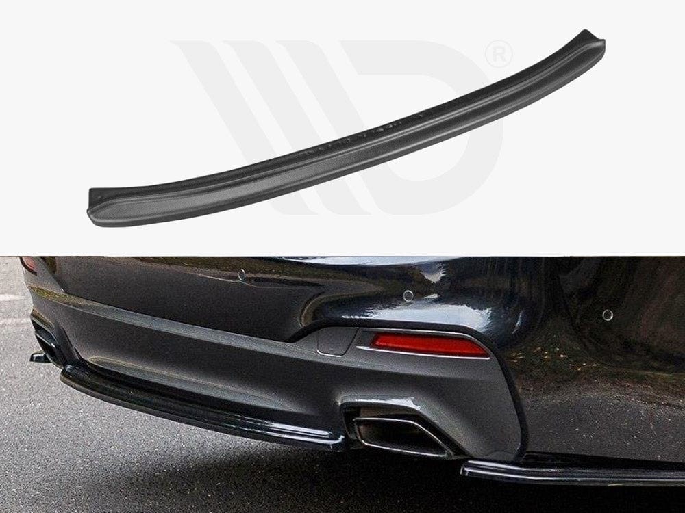 Maxton Design Gloss Black Central Rear Splitter BMW 5 G30 / G31 M-Sport Maxton Design SR