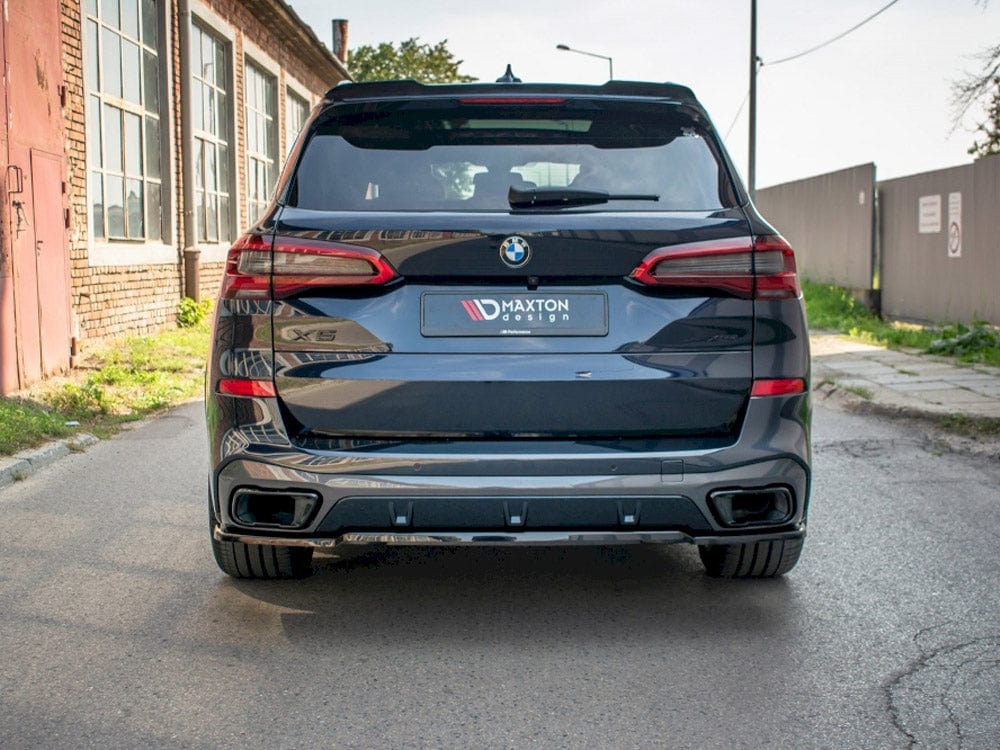 Maxton Design Gloss Black Central Rear Splitter Bmw X5 G05 M-sport 2018- Maxton Design SR