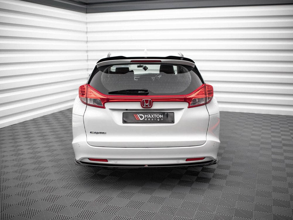 Maxton Design Gloss Black Central Rear Splitter Honda Civic Tourer MK9 2011-2014 Maxton Design SR