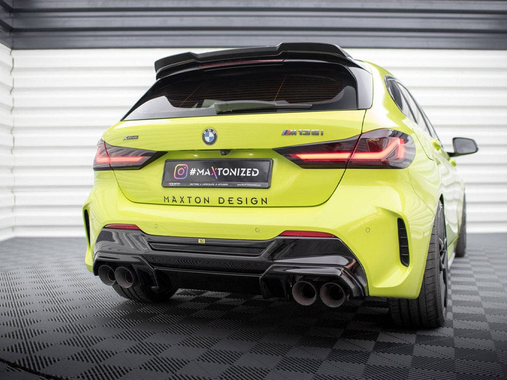 Maxton Design Gloss Black / Cerakote Black Trims Rear Valance V.2 + Milltek Sport Exhaust BMW 1 F40 M-Pack / M135i Maxton Design SR