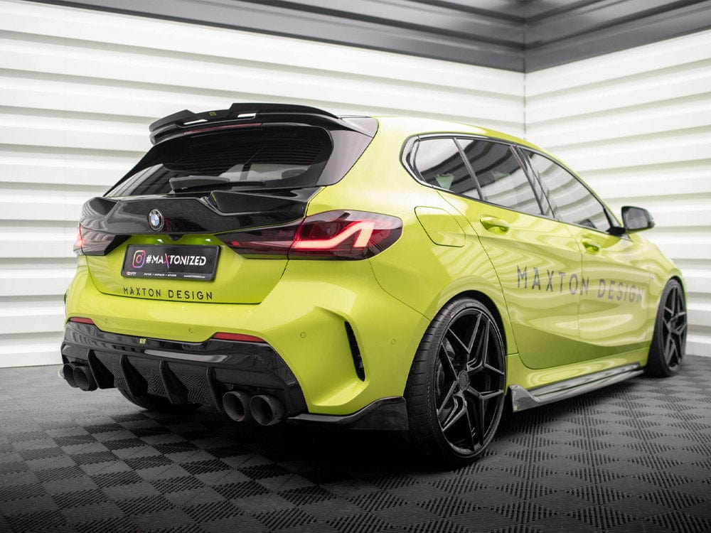 Maxton Design Gloss Black / Cerakote Black Trims Rear Valance V.3 + Milltek Sport Exhaust BMW 1 F40 M-Pack / M135i Maxton Design SR