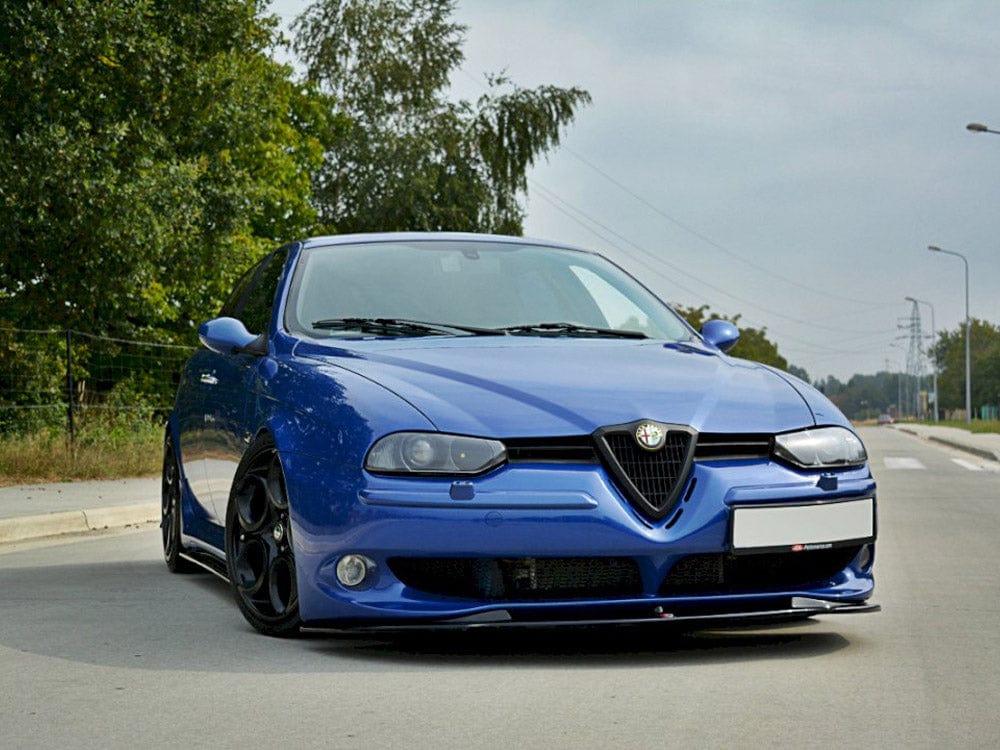 Maxton Design Gloss Black Front Splitter Alfa Romeo 156 GTA 2002-2005 Maxton Design SR