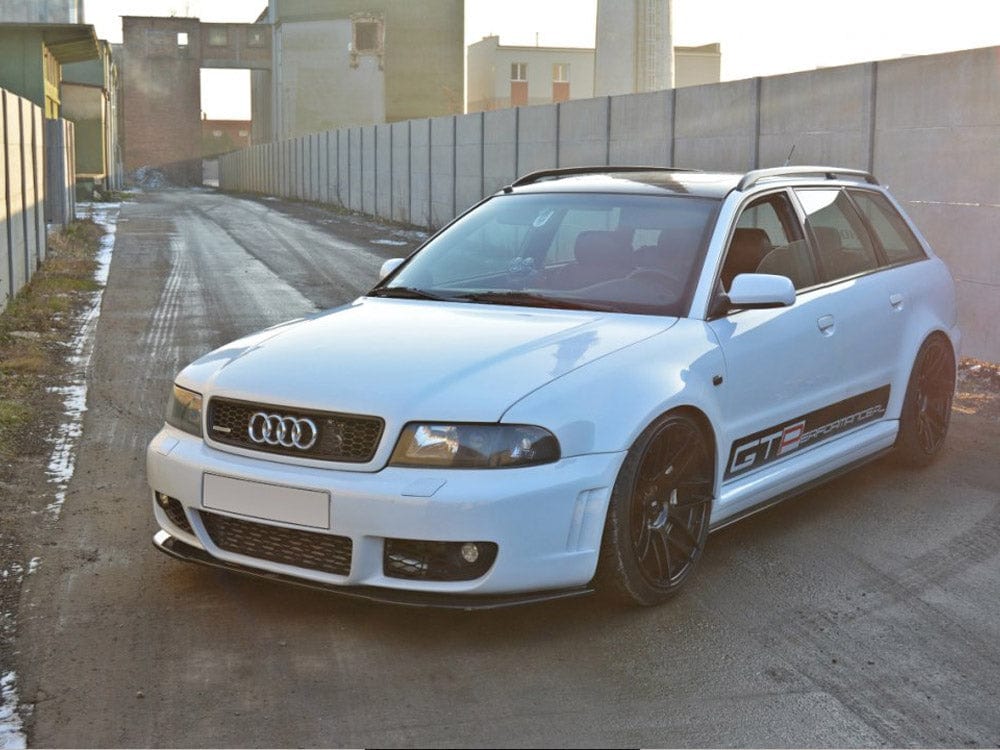 Maxton Design Gloss Black Front Splitter Audi RS4 B5 1999-2001 Maxton Design SR