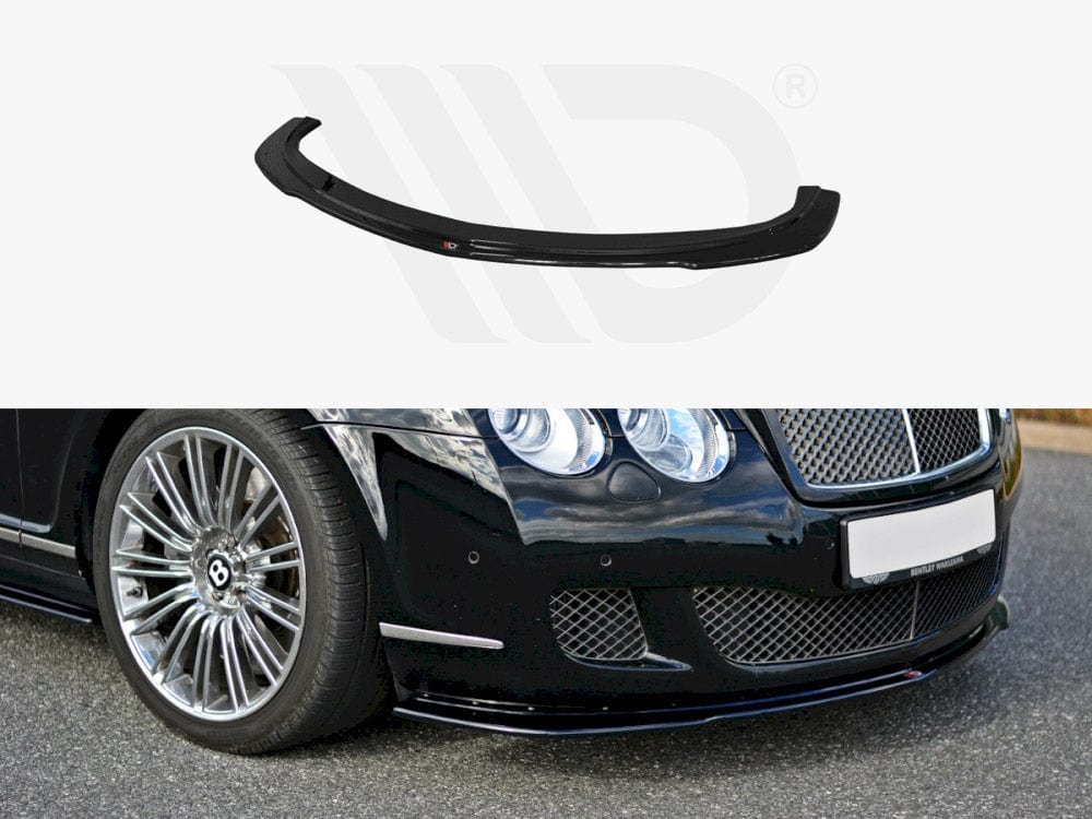 Maxton Design Gloss Black Front Splitter Bentley Continental GT 2009-2012 Maxton Design SR