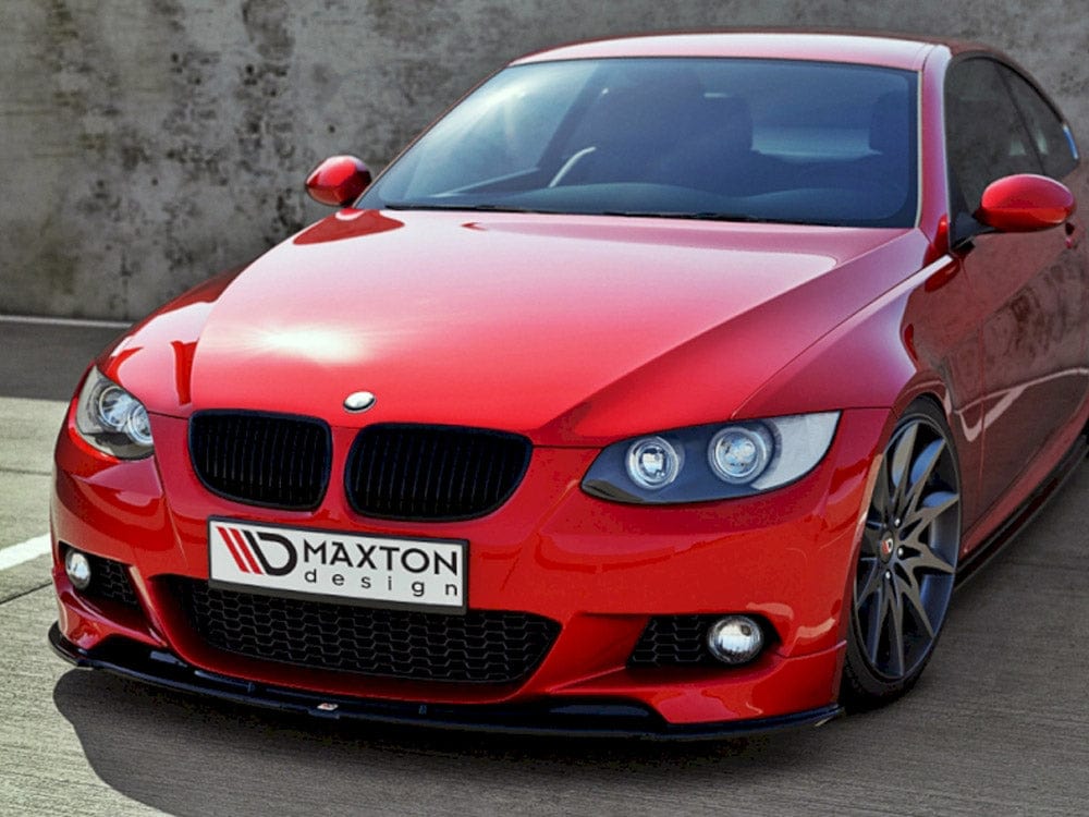 Maxton Design Gloss Black Front Splitter Bmw 3 E92 M-performance 2006-2009 Maxton Design SR