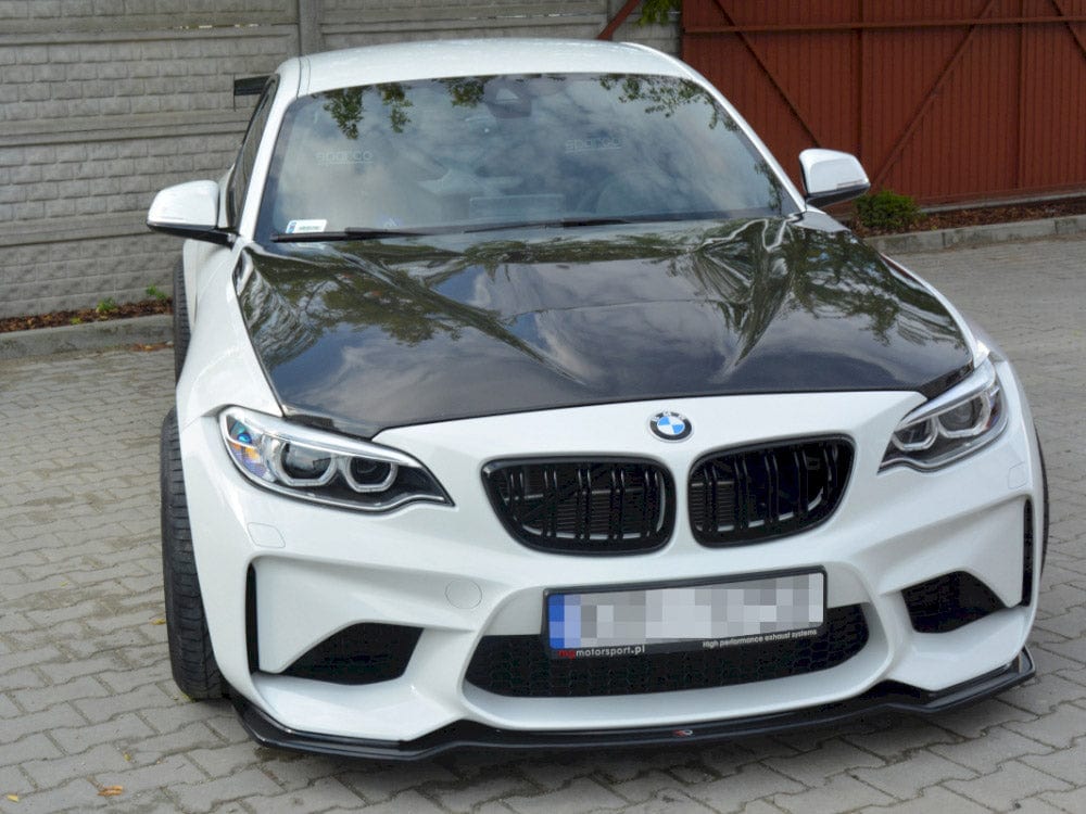 Maxton Design Gloss Black Front Splitter Bmw M2 F87 Coupe 2016- Maxton Design SR
