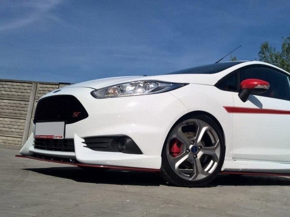 Maxton Design Gloss Black Front Splitter Fiesta MK7 ST Facelift 2013-2017 Maxton Design SR