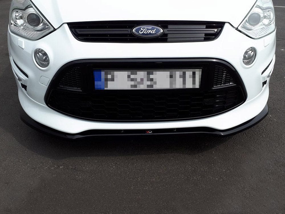 Maxton Design Gloss Black Front Splitter Ford S-max Titanium Facelift 2010-2015 Maxton Design SR