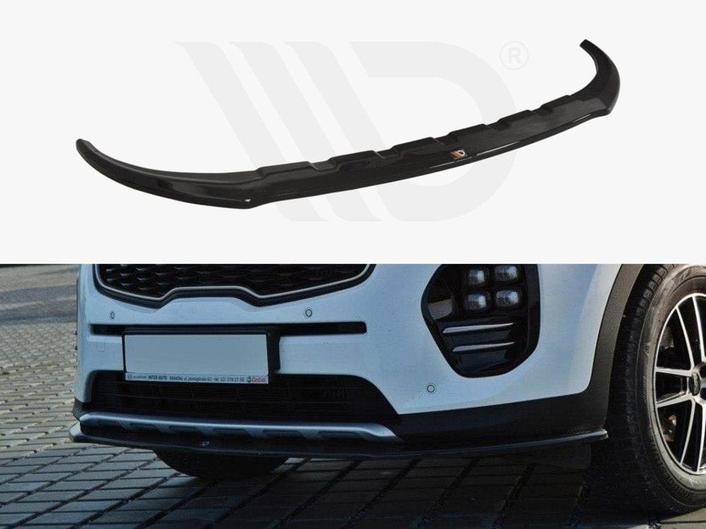 Maxton Design Gloss Black Front Splitter KIA Sportage MK4 GT Line 2015-2019 Maxton Design SR