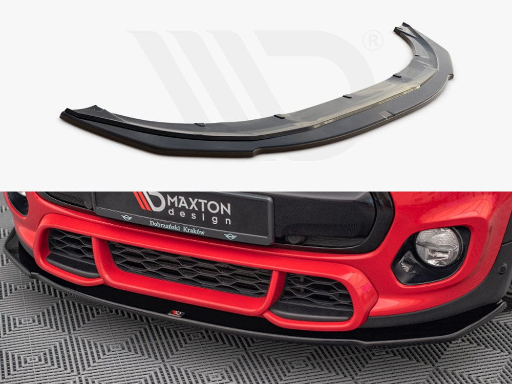 Maxton Design Gloss Black Front Splitter Mini Cooper S F56 JCW 2017-2020 Maxton Design SR