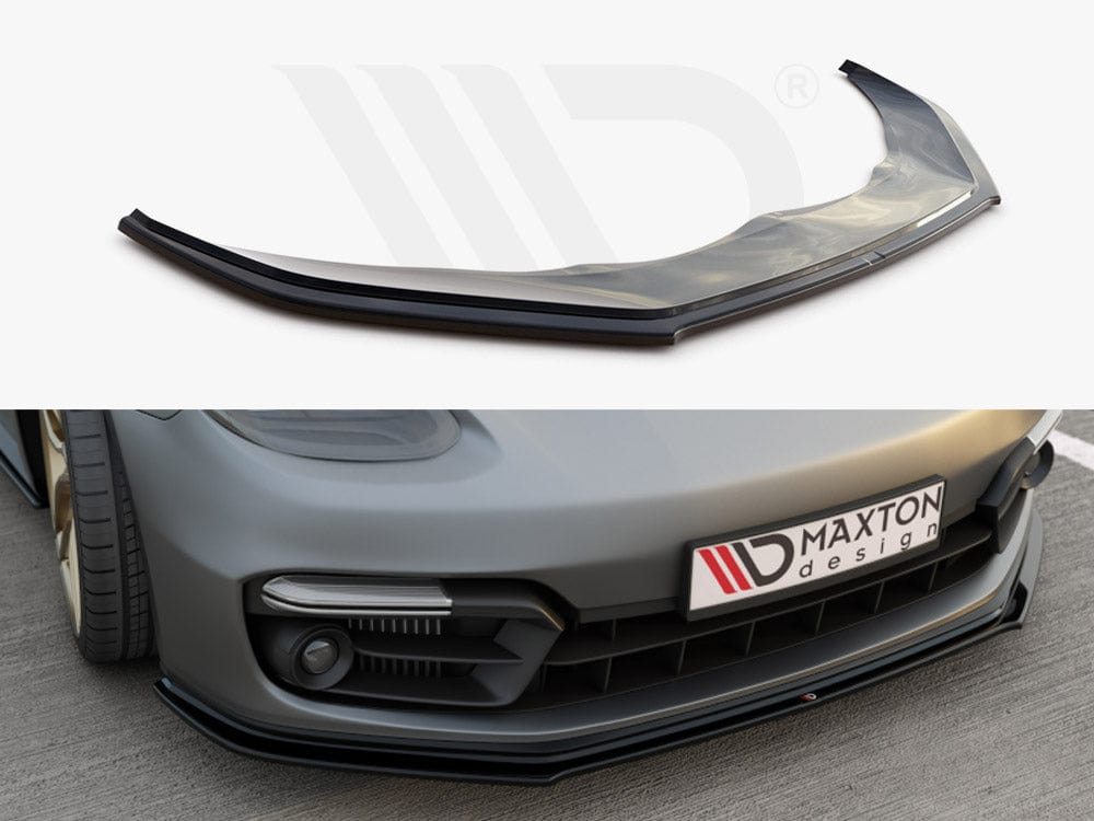 Maxton Design Gloss Black Front Splitter Porsche Panamera GTS 971 2019- Maxton Design SR