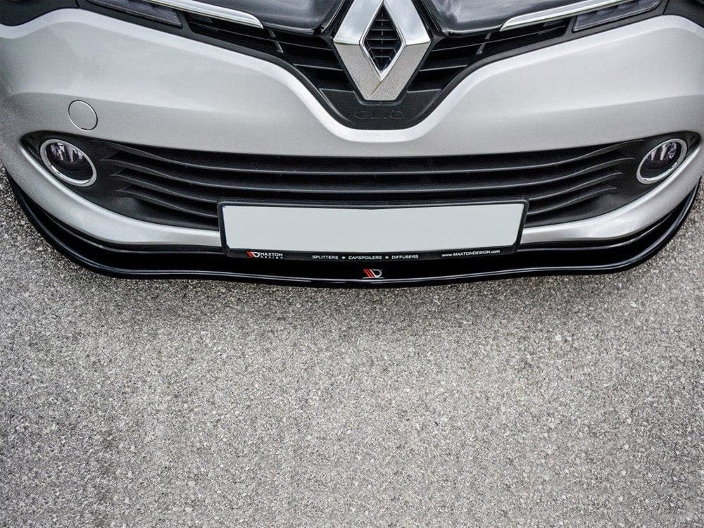 Maxton Design Gloss Black Front Splitter Renault CLIO MK4 Standard 2012-2016 Maxton Design SR