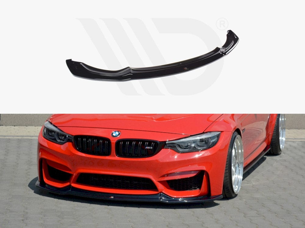 Maxton Design Gloss Black Front Splitter V.1 Bmw M3 F80 2014-2019 Maxton Design SR