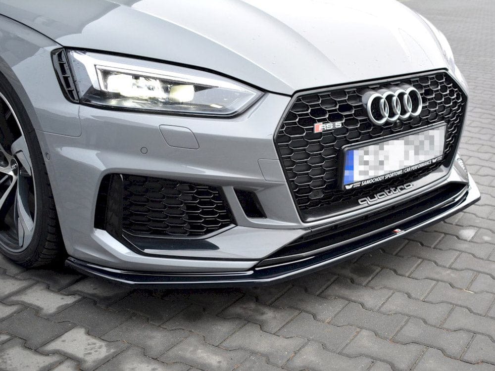 Maxton Design Gloss Black Front Splitter V.2 Audi RS5 F5 Coupe / Sportback 2017-UP Maxton Design SR