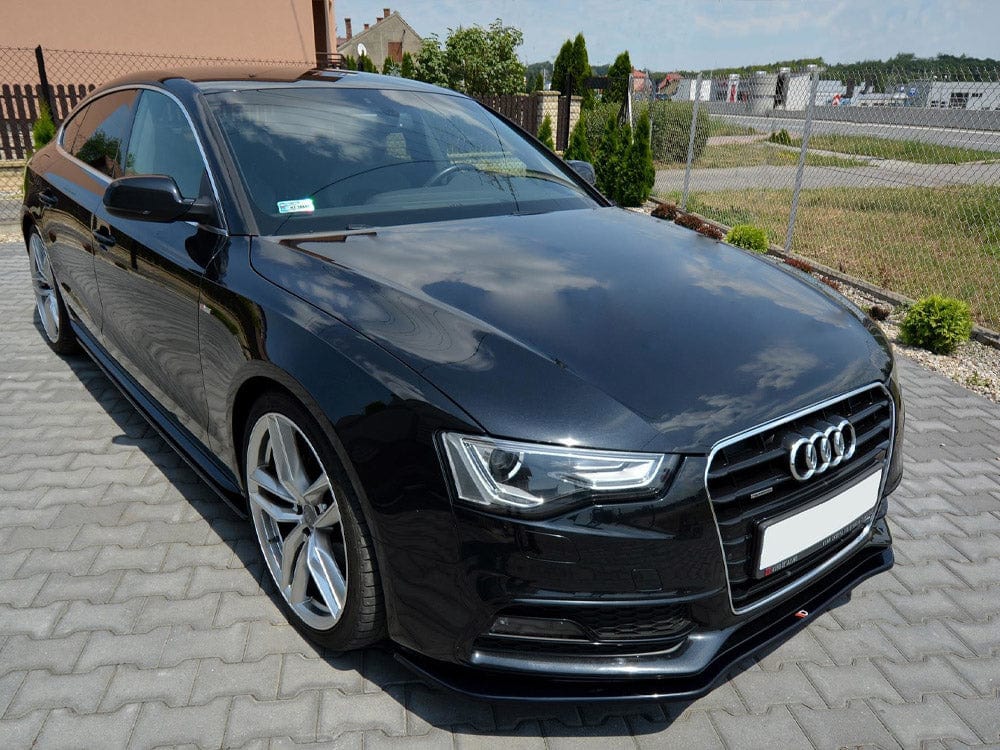 Maxton Design Gloss Black Front Splitter V.2 Audi S5 / A5 S-line 8T Facelift 2011-2016 Maxton Design SR