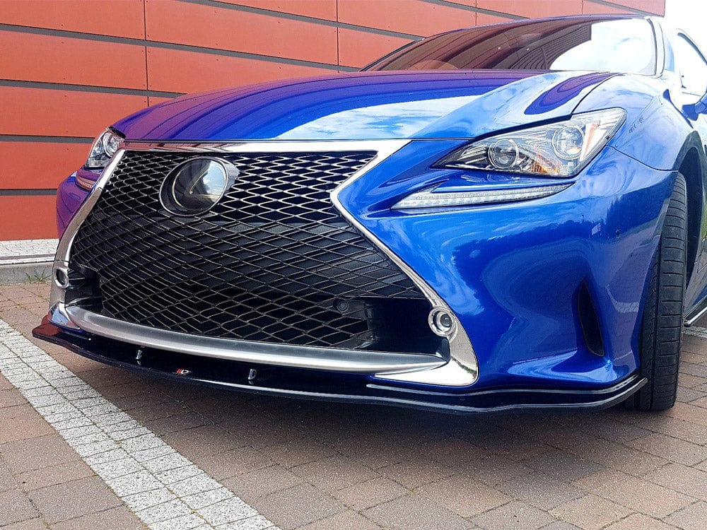 Maxton Design Gloss Black Front Splitter V.2 Lexus RC 2014-UP Maxton Design SR
